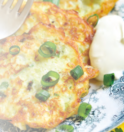 Cauliflower and broccoli fritters