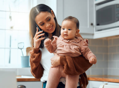 Strain on your back holding a toddler